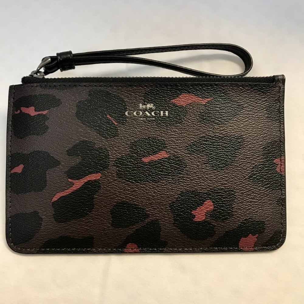 Coach Animal Print Wristlet - New Without Tags